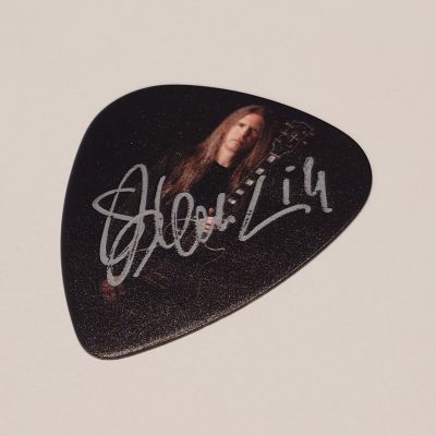 XXL Plectrum autographed by Stephan Lill
